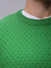 Men's Oversized Solid Crew Neck Sweater