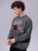 Men's Oversized Graphic Crew Neck Sweater