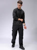 Men's Charcoal Oversized Textured Sweater