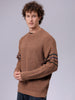 Men's Relaxed Fit Textured Crew Neck Sweater