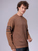 Men's Relaxed Fit Textured Crew Neck Sweater