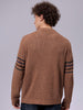 Men's Relaxed Fit Textured Crew Neck Sweater