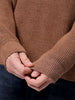 Men's Relaxed Fit Textured Crew Neck Sweater