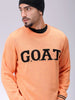 Men's Relaxed Fit Typographic Crew Neck Sweater