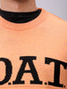 Men's Relaxed Fit Typographic Crew Neck Sweater