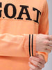 Men's Relaxed Fit Typographic Crew Neck Sweater