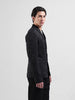 Men's Black Regular Fit Printed Casual Blazer