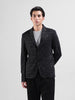 Men's Black Regular Fit Printed Casual Blazer