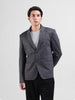 Men's Grey Regular Fit Checked Casual Blazer