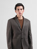 Men's Brown Regular Fit Printed Casual Blazer