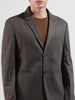 Men's Brown Regular Fit Printed Casual Blazer