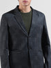 Men's Grey Regular Fit Checked Casual Blazer