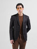 Men's Brown Regular Fit Checked Casual Blazer