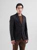 Men's Brown Regular Fit Checked Casual Blazer