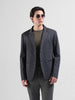 Men's Blue Regular Fit Printed Casual Blazer
