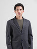 Men's Blue Regular Fit Printed Casual Blazer