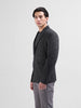 Men's Black Regular Fit Printed Casual Blazer