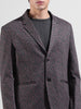 Men's Red Regular Fit Printed Casual Blazer