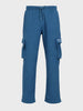 Men's Blue Relaxed Fit  Casual Joggers