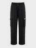 Men's Black Relaxed Fit Solid Casual Joggers