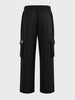 Men's Black Relaxed Fit Solid Casual Joggers