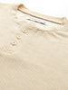 Men's Beige Relaxed Fit Textured Street Sweatshirt