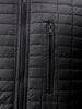 Men's Black Slim Fit Solid Hooded Jacket