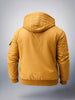 Men's Mustard Yellow Slim Fit Solid Casual Jacket