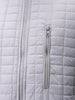 Men's Grey Slim Fit Solid Hooded Jacket