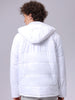 Men's Slim Fit Graphic Hooded Puffer Jacket