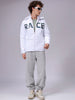 Men's Slim Fit Graphic Hooded Puffer Jacket