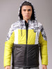 Men's Black Slim Fit Camouflage Jacket