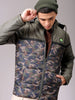 Men's Green Slim Fit Camouflage Jacket