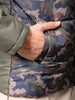 Men's Green Slim Fit Camouflage Jacket