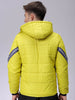 Men's Slim Fit Mix & Match Hooded Puffer Jacket
