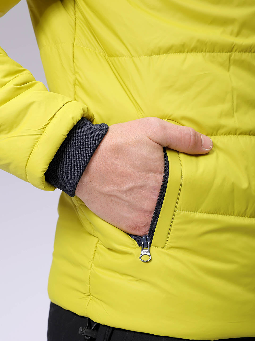 Men's Slim Fit Mix & Match Hooded Puffer Jacket