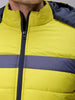 Men's Slim Fit Mix & Match Hooded Puffer Jacket