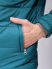 Men's Slim Fit Colourblocked Hooded Puffer Jacket