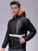 Men's Slim Fit Colourblocked Hooded Puffer Jacket