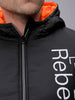 Men's Slim Fit Colourblocked Hooded Puffer Jacket