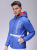 Men's Slim Fit Colourblocked Hooded Puffer Jacket