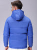 Men's Slim Fit Colourblocked Hooded Puffer Jacket