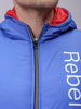 Men's Slim Fit Colourblocked Hooded Puffer Jacket