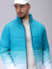 Men's Green Slim Fit Ombre Jacket