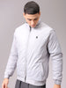 Men's Black Slim Fit Solid Reversible Jacket