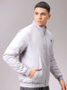 Men's Black Slim Fit Solid Reversible Jacket