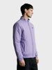Men's Purple Slim Fit Solid Casual Jacket