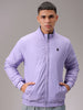 Men's Lavender Slim Fit Solid Jacket