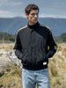Men's Black Slim Fit Solid Casual Jacket