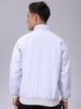 Men's Slim Fit Solid Zipperper Quilted Jacket